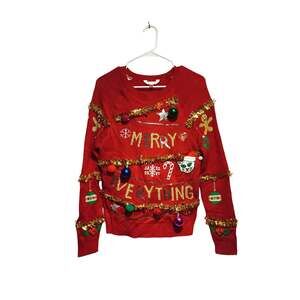 No Boundaries Juniors Christmas Sweater Size Large